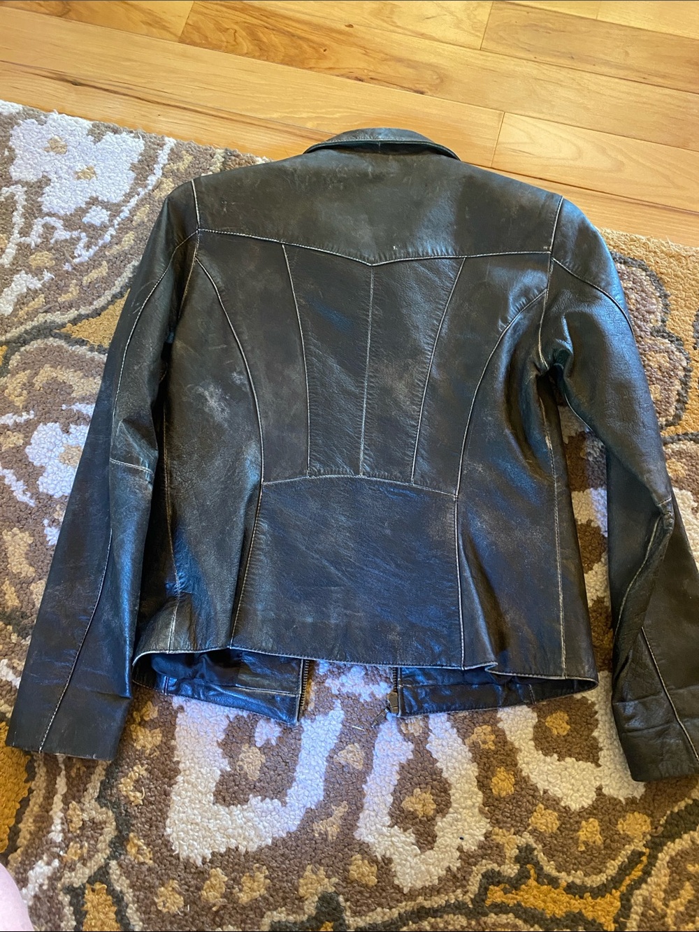Wilson’s Leather Maxima Lined Leather Distressed Jacket Like NEW